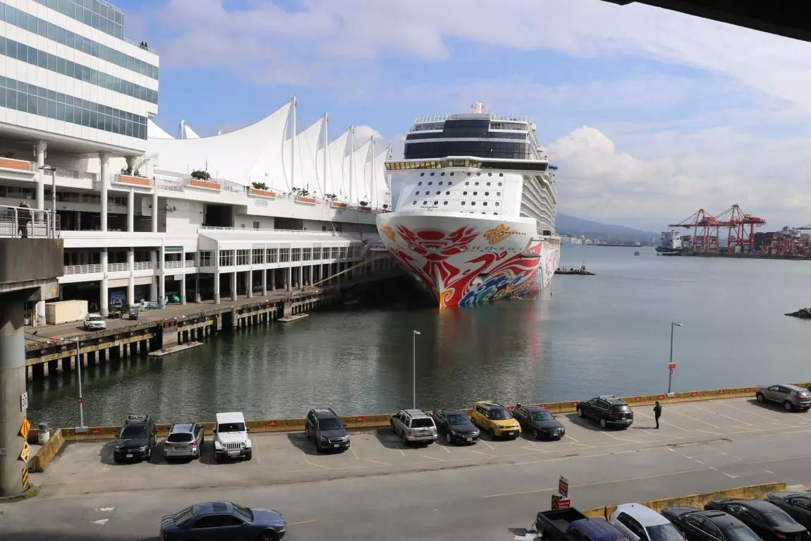 Norwegian joy at Canada place in Vancouver ready for a cruise