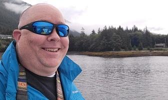 Wearing Wiley X Boss sunglasses on a boat tour in Alaska