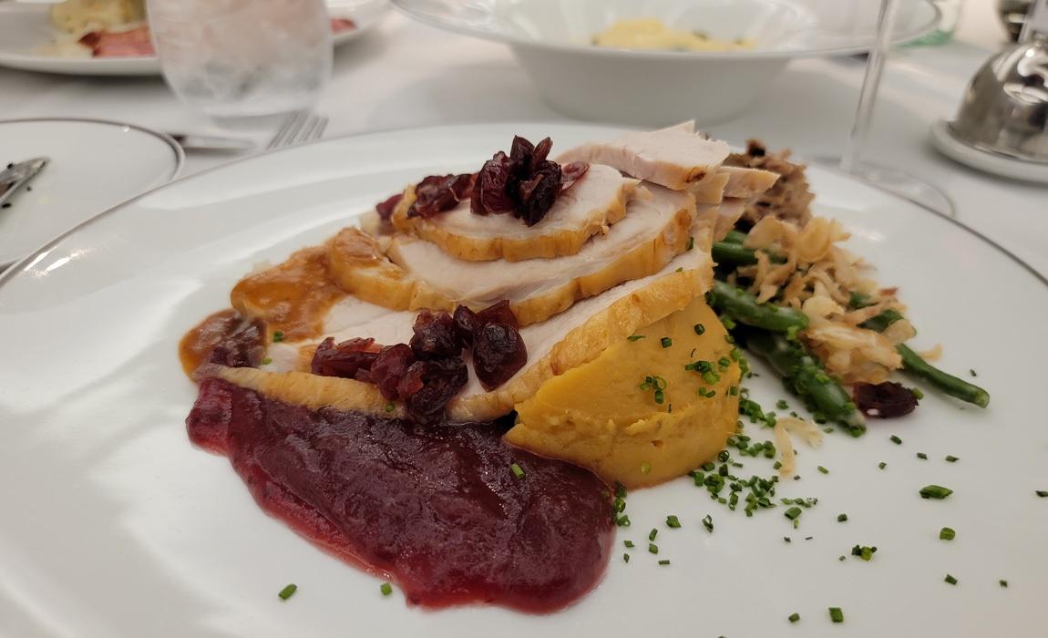Thanksgiving dinner on MSC Seashore Yacht Club