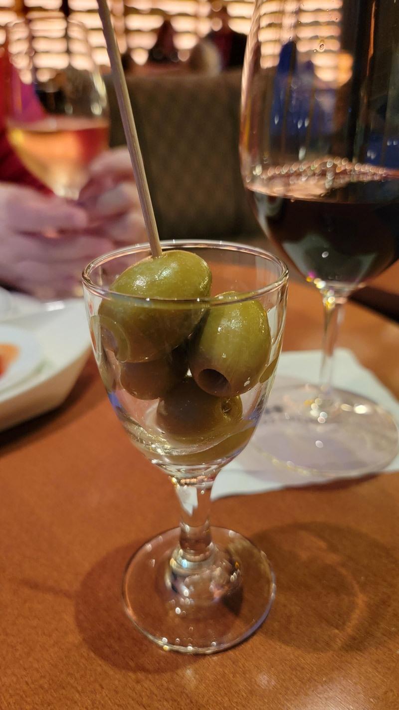 olives at the wine bar