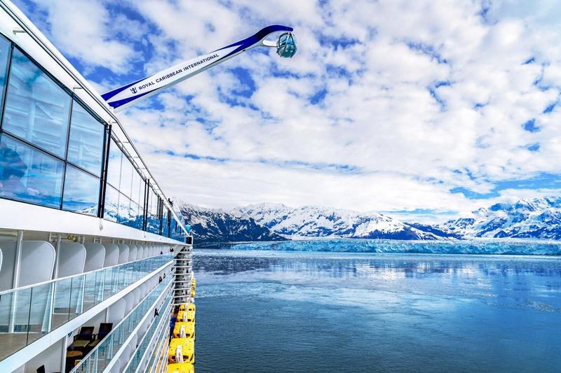 hubbard glacier view from northstar on quantum of the seas on an alaska cruise