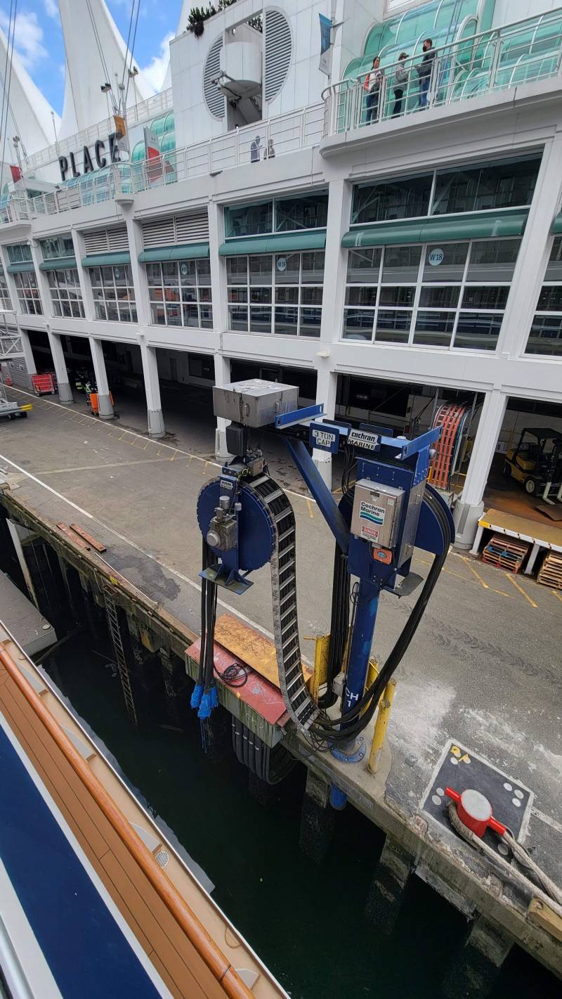 cochran marine shore power cable management system port of vancouver