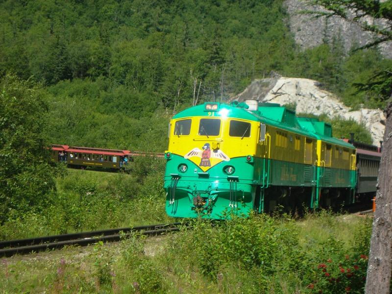 white pass railway in skagway alaska