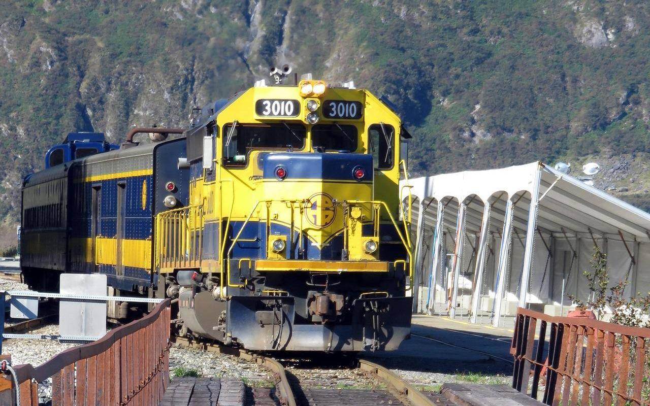 alaska railroad stop in whittier