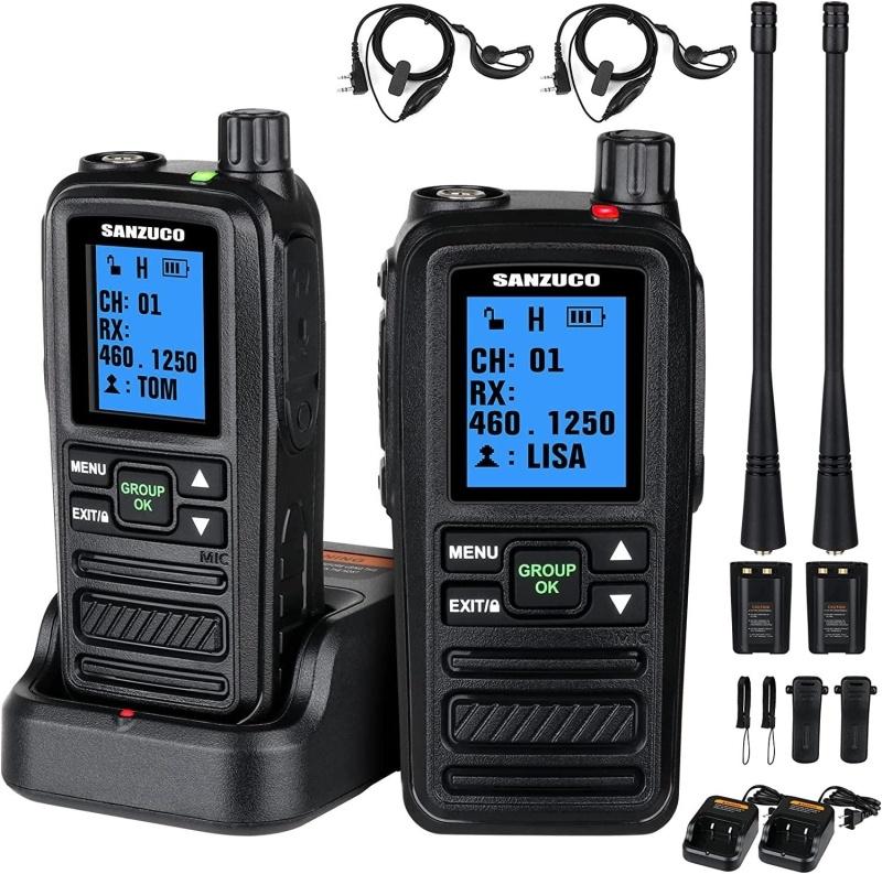 long range walkie talkies two way radio for talking on a cruise from sanzuco