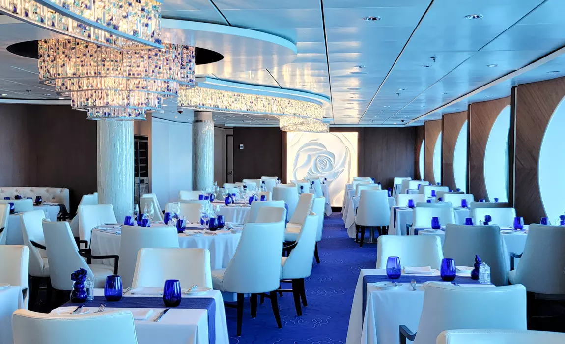 Blu AquaClass restaurant on Celebrity Millenium
