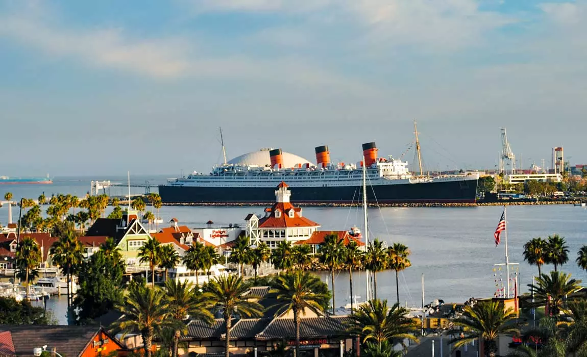 The Queen Mary is a prime tourist draw when visiting Long Beach California