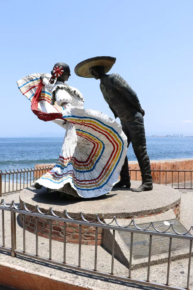 make sure to take a romantic walk along the puerto vallarta malecon and view the sculptures