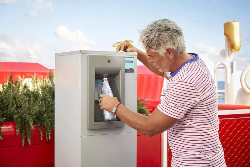 water refill stations - photo credit virgin voyages