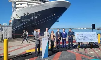 Holland America Line Koningsdam in San Diego For Donation to Ukraine