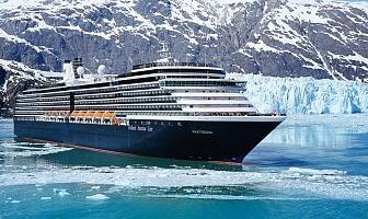 Westerdam Cruise Ship from Holland America Line cruising in Alaska